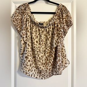 New with tags express off shoulder shirt.